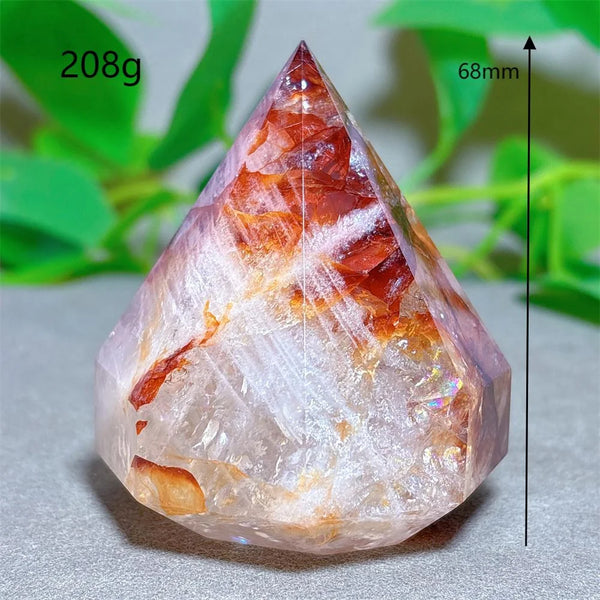 Red Fire Quartz Diamond Tower-ToShay.org