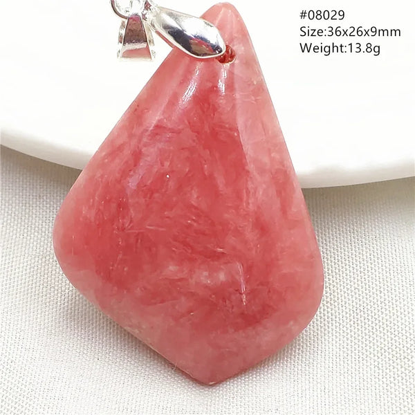 Red Rhodochrosite Pendant-ToShay.org