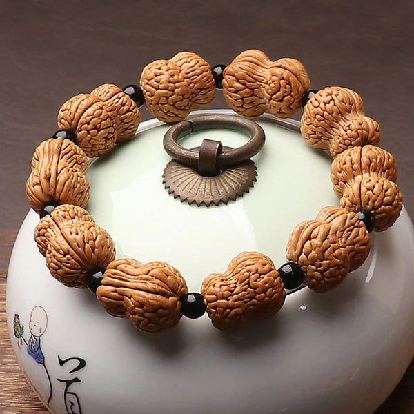Wood Peach Pit Bracelet-ToShay.org