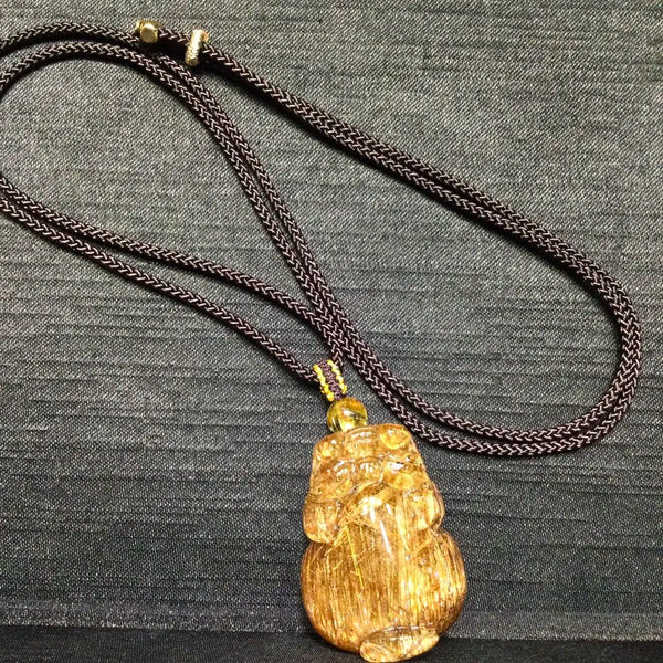 Copper Rutilated Quartz Pendant-ToShay.org