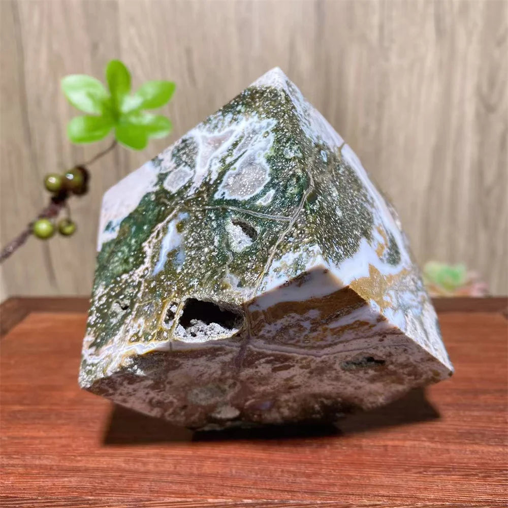 Green Ocean Jasper Cube-ToShay.org