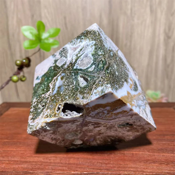 Green Ocean Jasper Cube-ToShay.org
