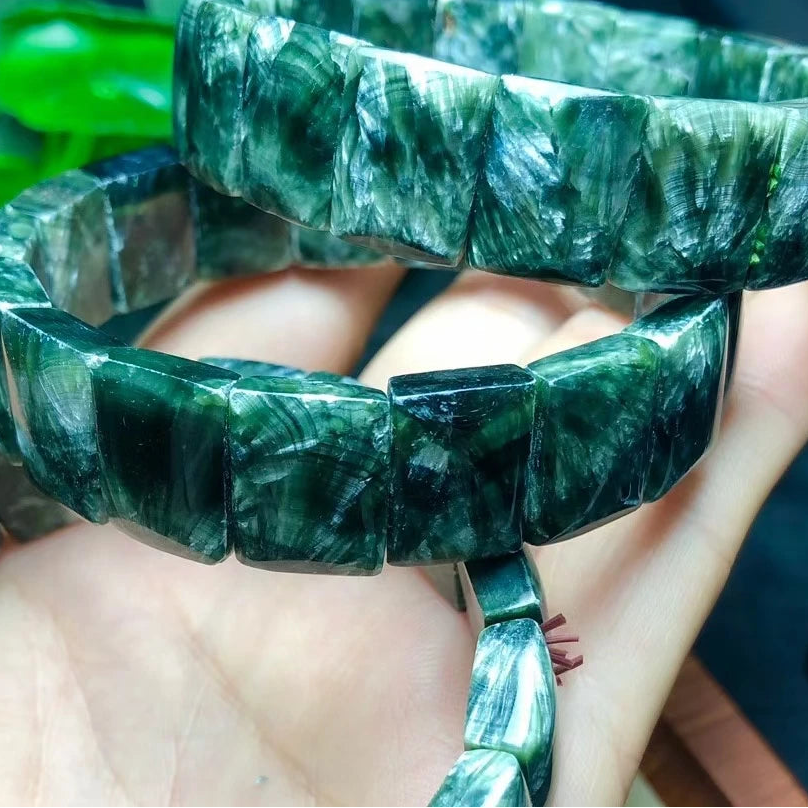 Green Seraphinite Bracelet-ToShay.org