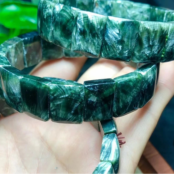 Green Seraphinite Bracelet-ToShay.org