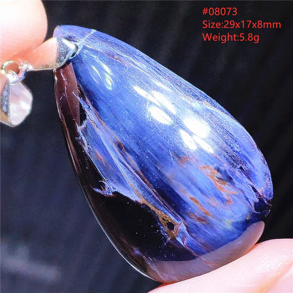 Blue Pietersite Chatoyant Pendant-ToShay.org