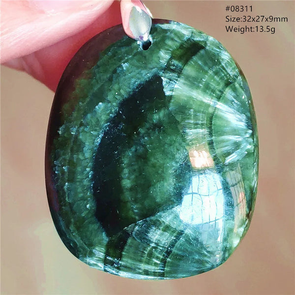 Green Seraphinite Pendant-ToShay.org