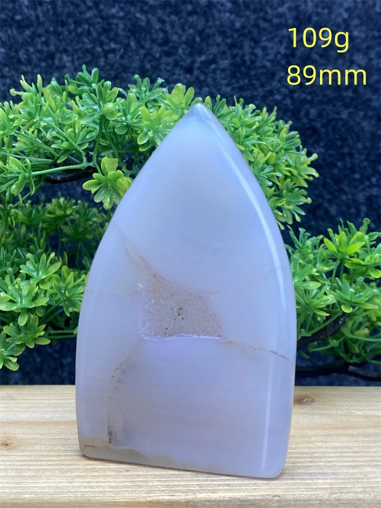 Blue Agate Geode Torch-ToShay.org