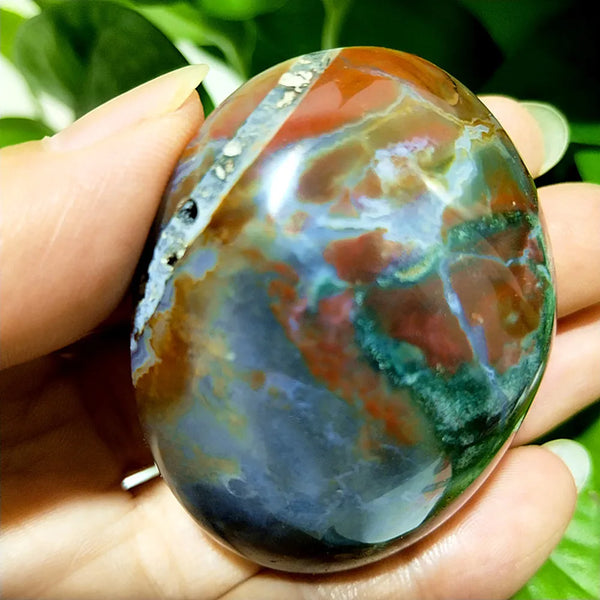 Ocean Jasper Palm Stone-ToShay.org