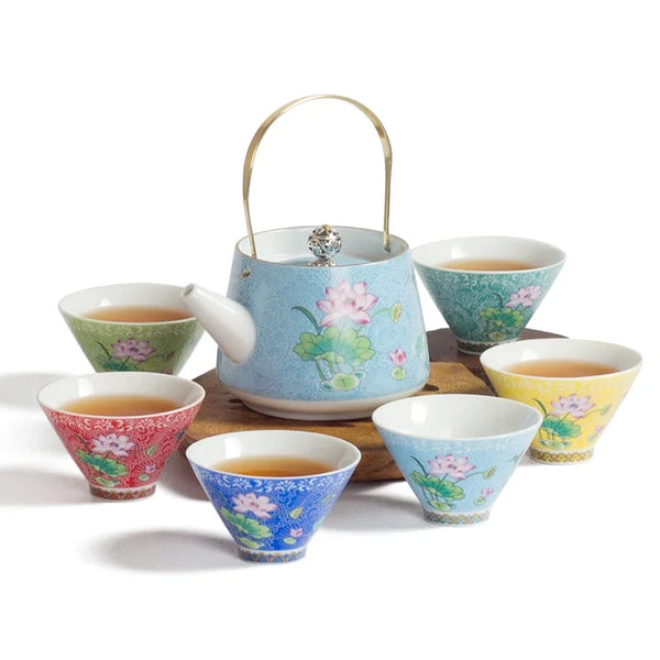 Enamel Porcelain Tea Sets-ToShay.org