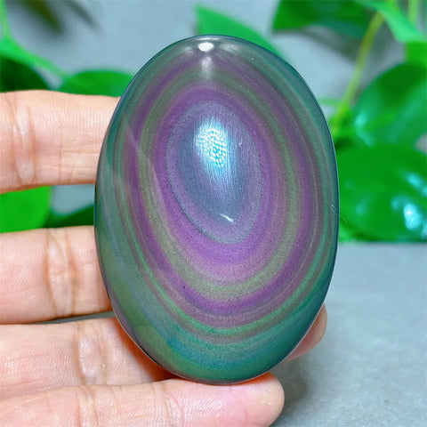 Rainbow Obsidian Palm Stone-ToShay.org