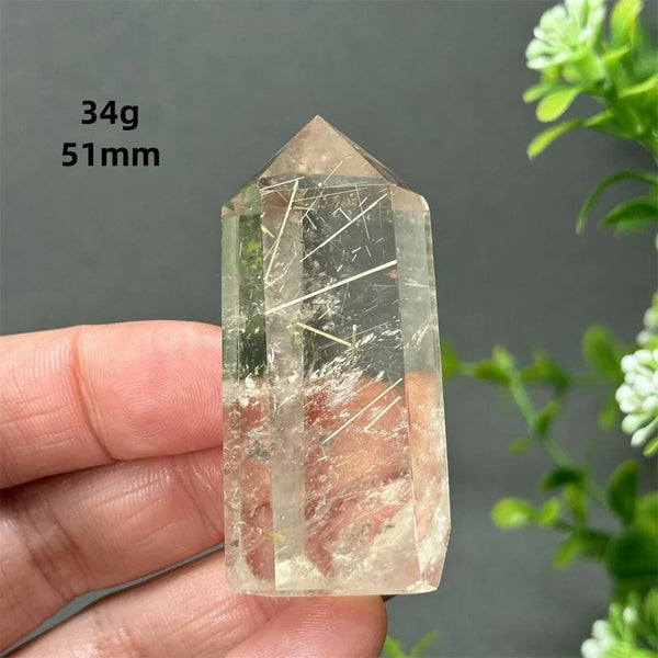 Gold Red Hair Crystal Point-ToShay.org