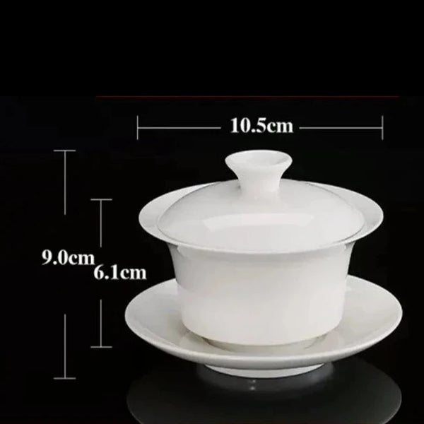 White Porcelain Tea Bowls-ToShay.org