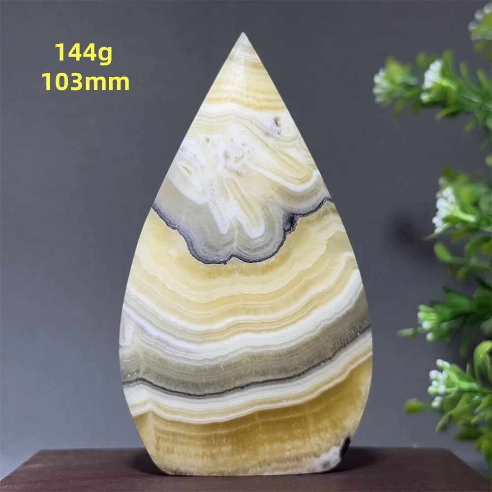 Grey Striped Agate Torch-ToShay.org