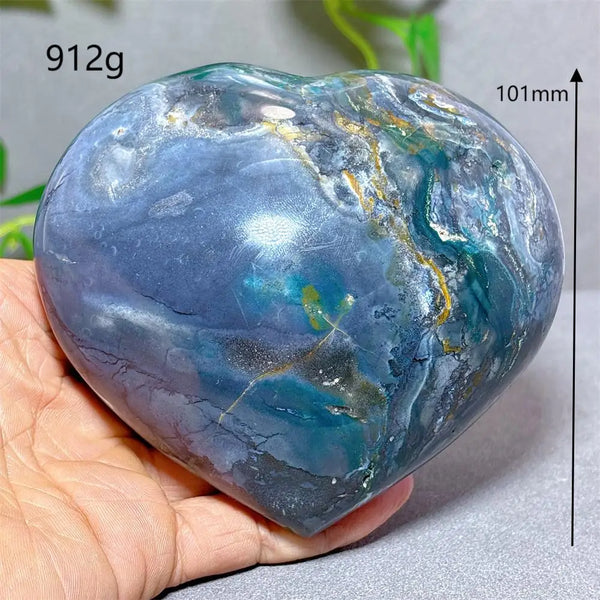 Blue Ocean Jasper Heart-ToShay.org