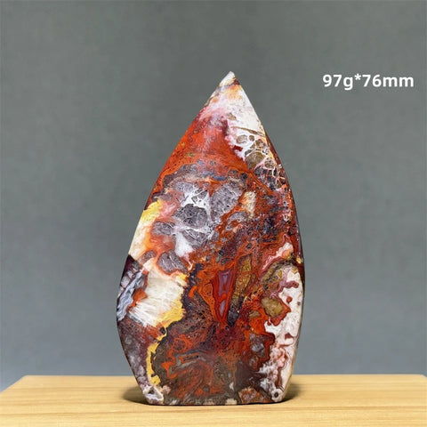 Red Lace Agate Torch-ToShay.org