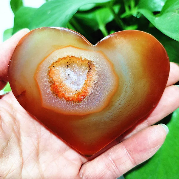 Red Agate Geode Hearts-ToShay.org