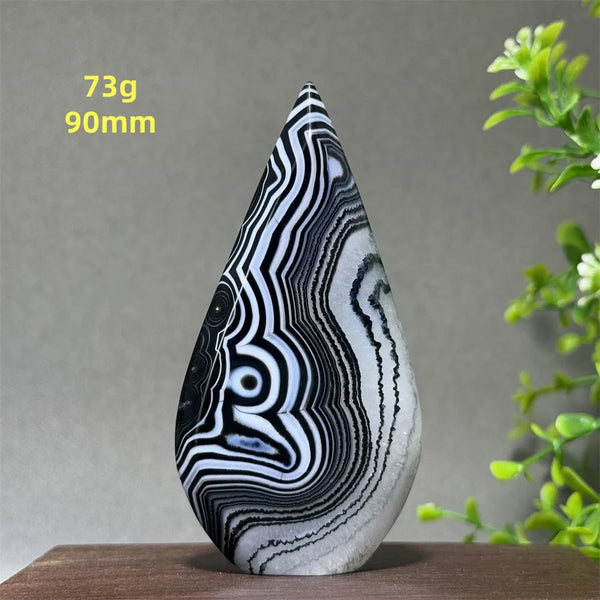 Black Striped Agate Torch-ToShay.org
