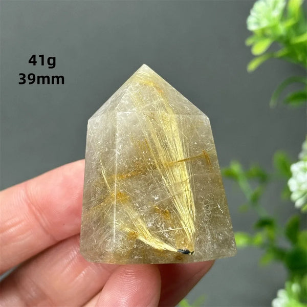 Gold Red Hair Crystal Point-ToShay.org