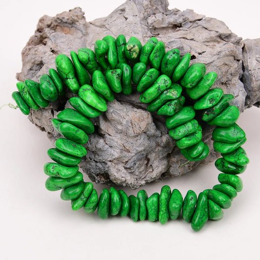 Green Turquoise Nugget Beads-ToShay.org
