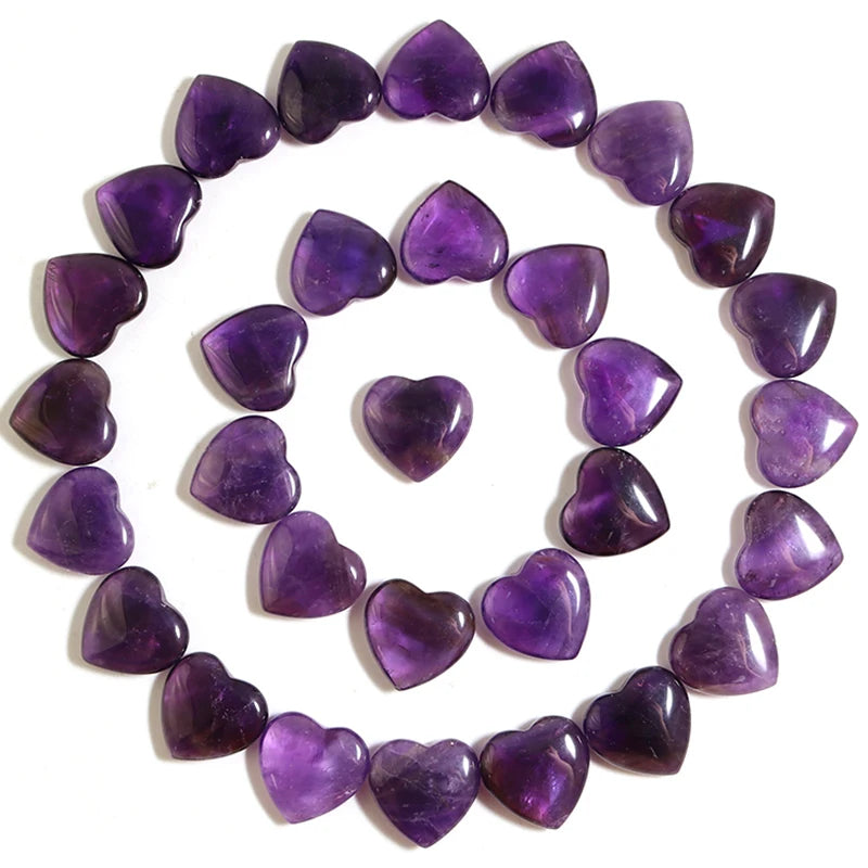 Purple Amethyst Hearts-ToShay.org