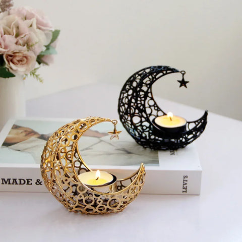 Crescent Moon Candle Holders-ToShay.org