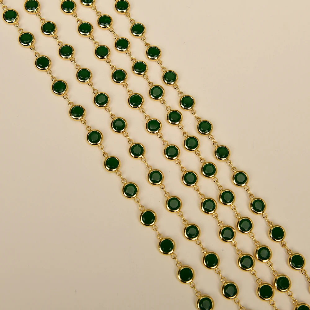 Green Crystal Neck Chain-ToShay.org
