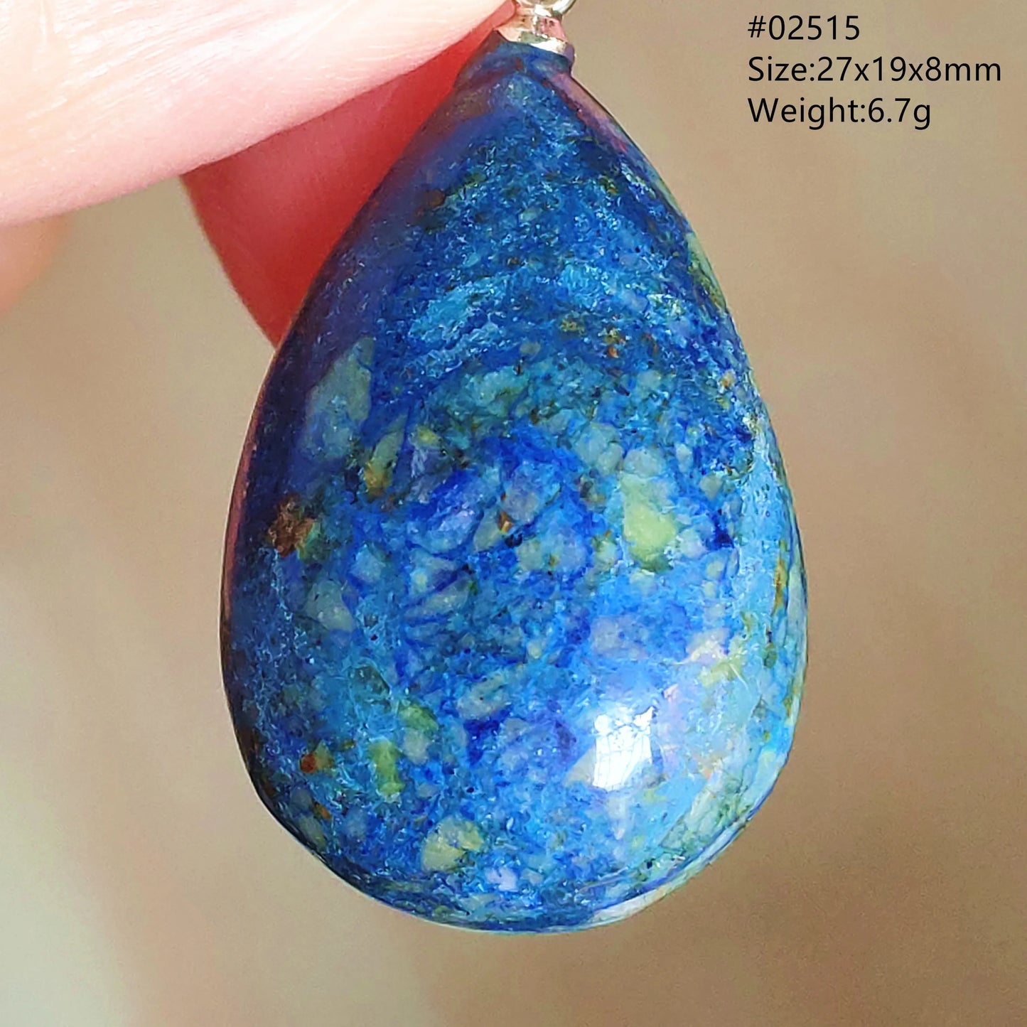 Green Blue Malachite Pendant-ToShay.org