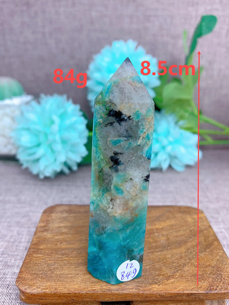 Blue Amazonite Point-ToShay.org