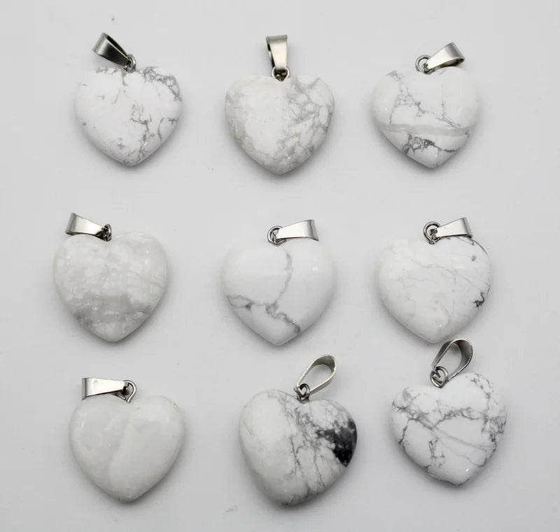 Mixed Quartz Agate Hearts-ToShay.org