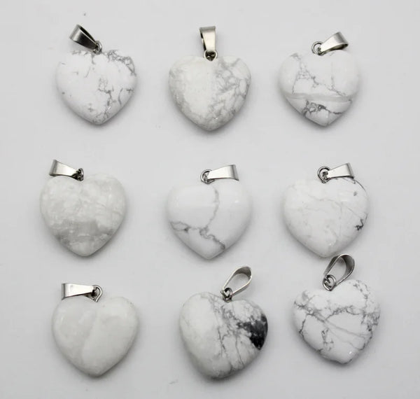 Mixed Quartz Agate Hearts-ToShay.org