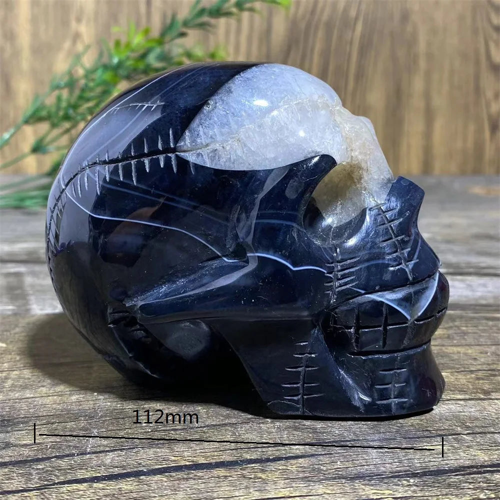 Black Agate Skull-ToShay.org