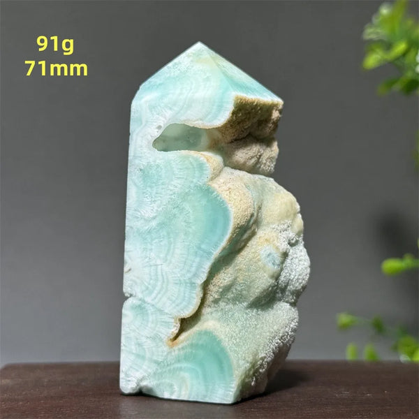Blue Heteropolar Quartz Tower-ToShay.org