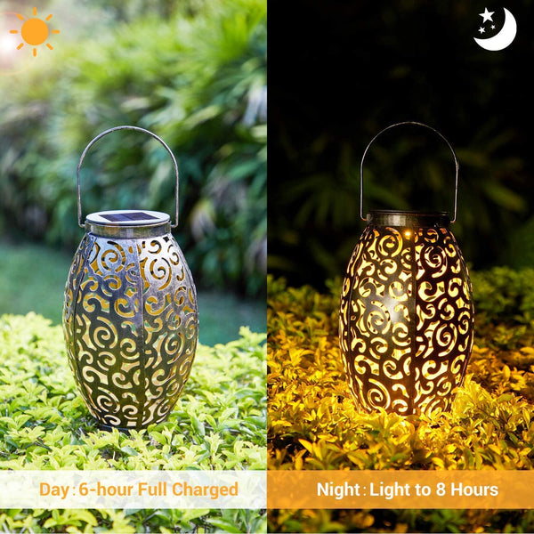 Moroccan Hanging Solar Lantern-ToShay.org