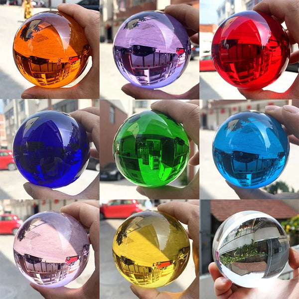 Coloured Clear Crystal Balls-ToShay.org