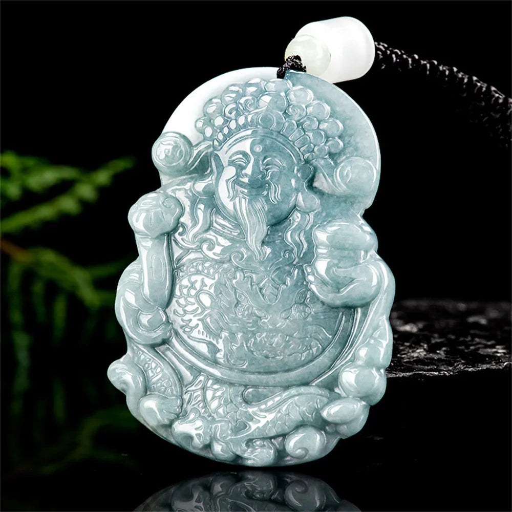 Green Jadeite RuYi Pendant-ToShay.org