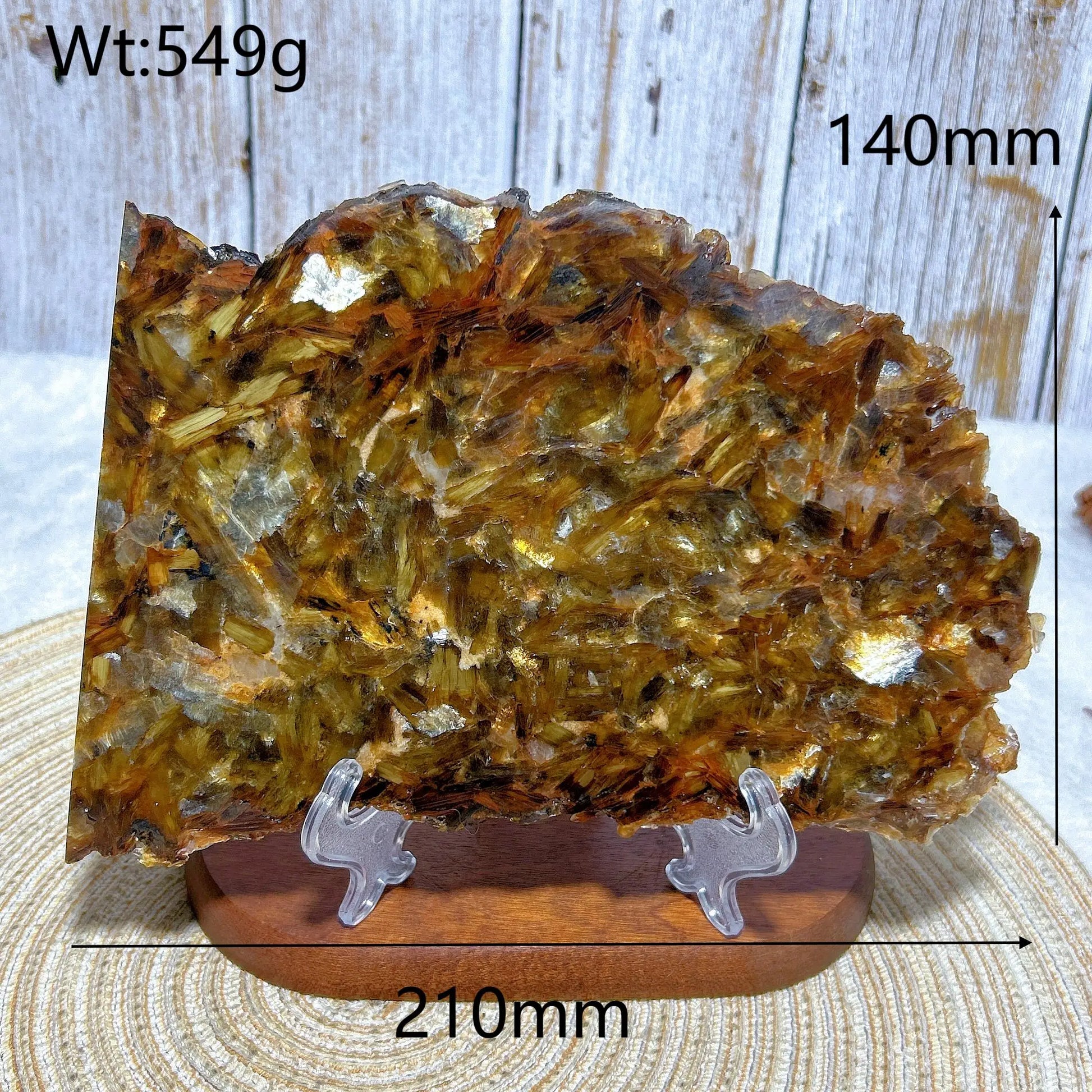 Gold Flash Phlogopite Mica Slab-ToShay.org