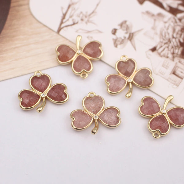 Mixed Crystal Flower Charms-ToShay.org