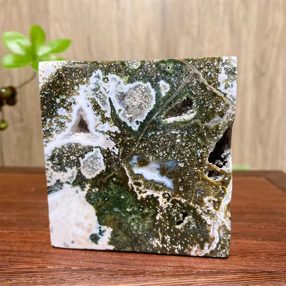 Green Ocean Jasper Cube-ToShay.org