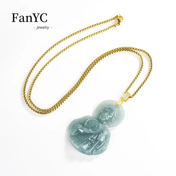 Blue Jadeite Jude Pendant-ToShay.org