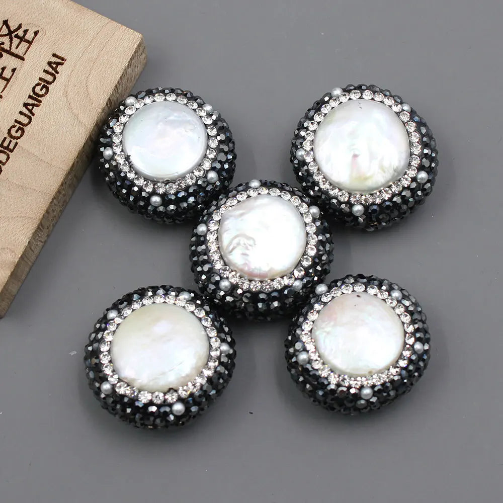 White Pearl Paved Beads-ToShay.org