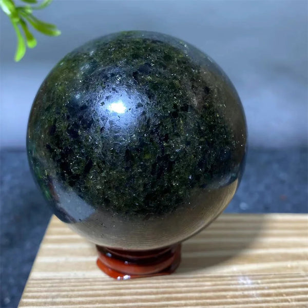 Green Olivine Quartz Ball-ToShay.org
