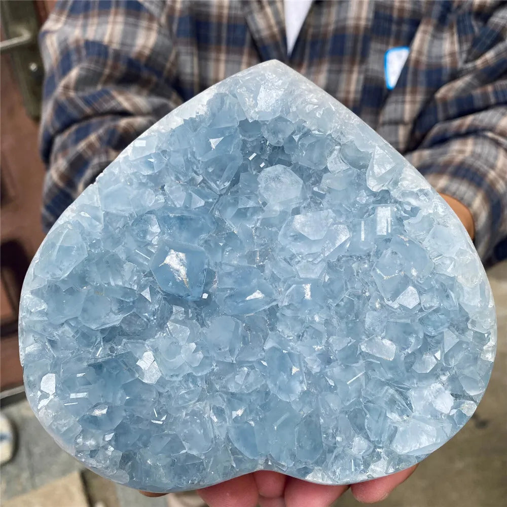 Blue Celestite Heart-ToShay.org