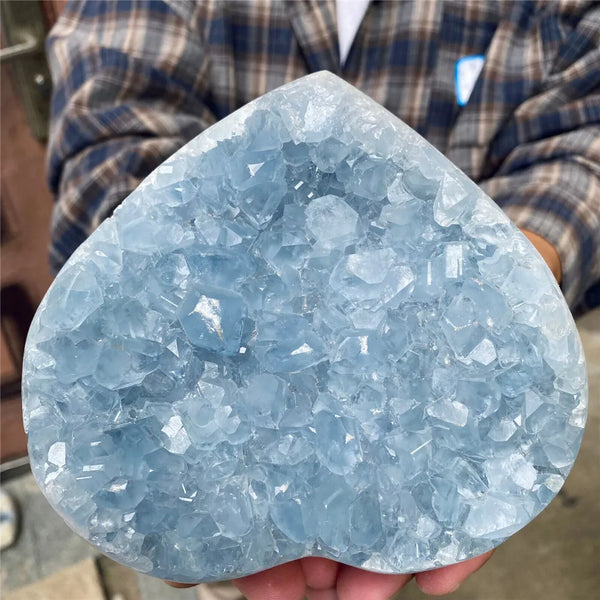 Blue Celestite Heart-ToShay.org