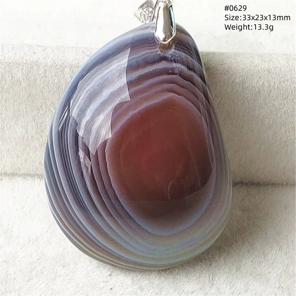Grey Lace Agate Pendant-ToShay.org