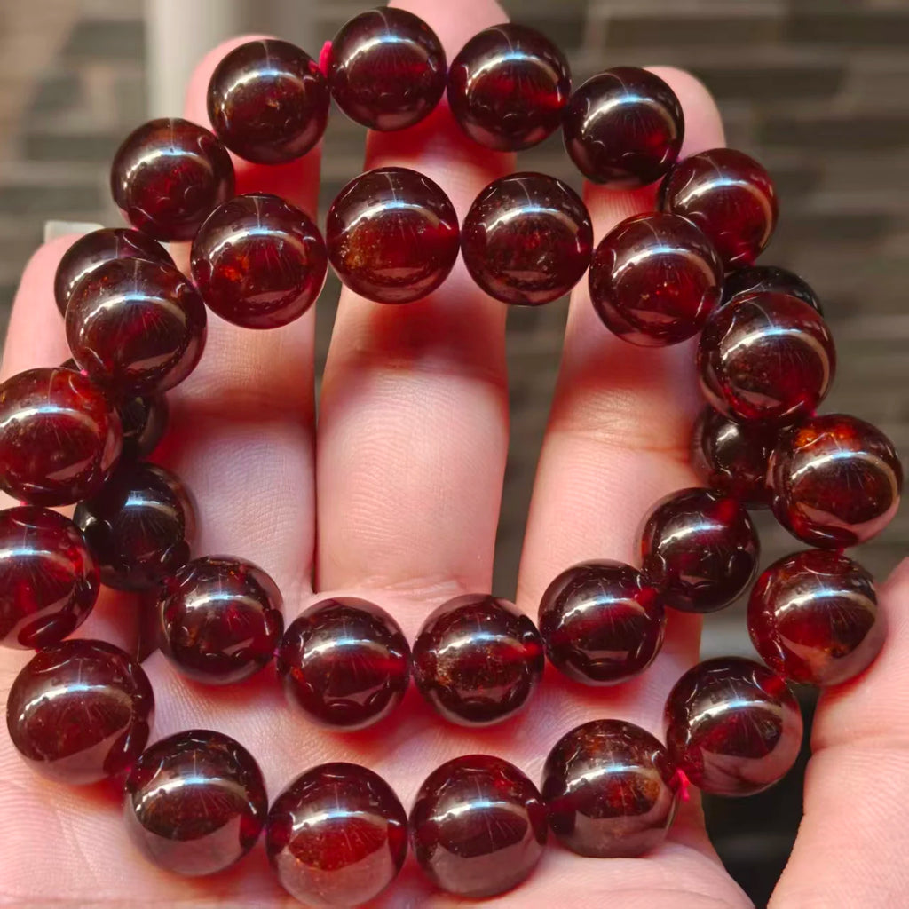 Red Orange Garnet Bracelet-ToShay.org