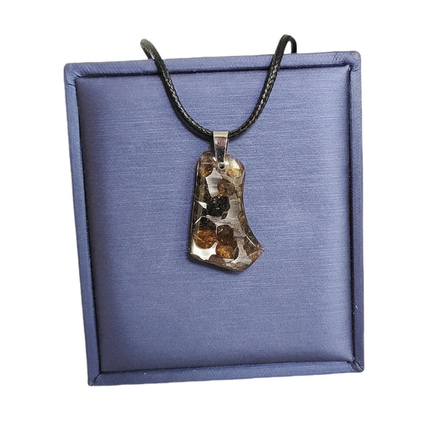 Olive Meteorite Pendant-ToShay.org