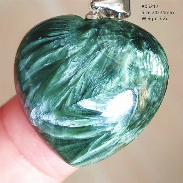 Green Seraphinite Pendant-ToShay.org