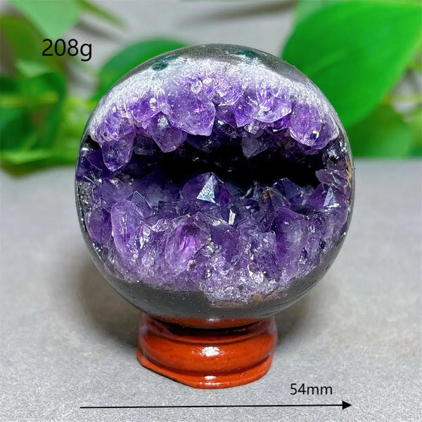 Purple Amethyst Cluster Ball-ToShay.org