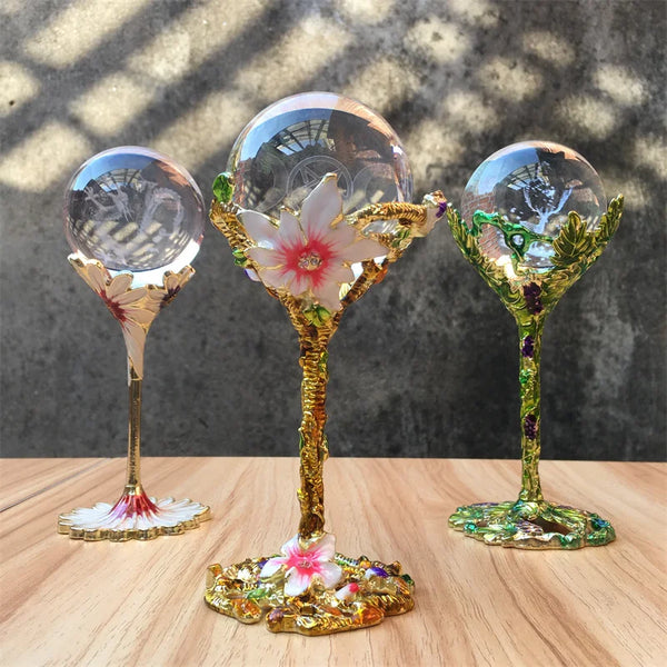 Flower Cup Crystal Ball Stand-ToShay.org