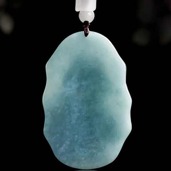 Blue Jadeite Mary Pendant-ToShay.org